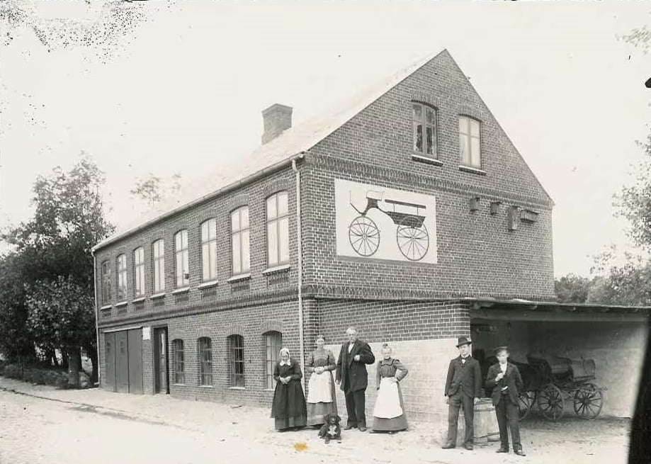 Vestergade 12 Smedje og Vognfabrik Hans E. Hansen